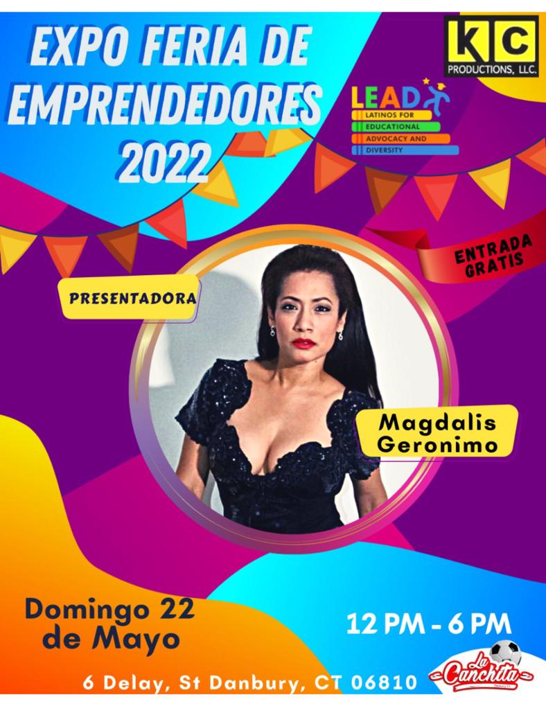 Magdalis Gerónimo Presentadora Oficial en la Expo Feria de Emprendedores 2022