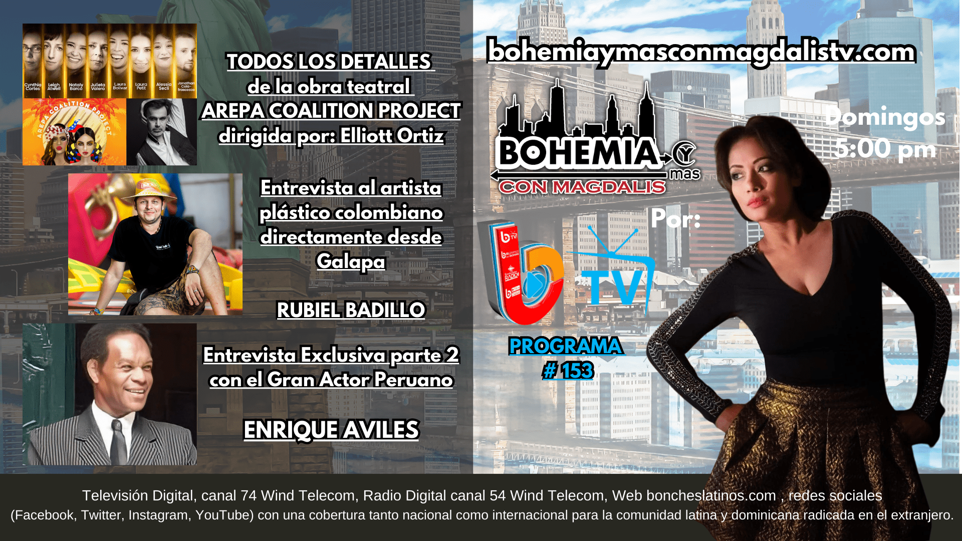 PROGRAMA 153 BOHEMIA Y MÁS CON MAGDALIS