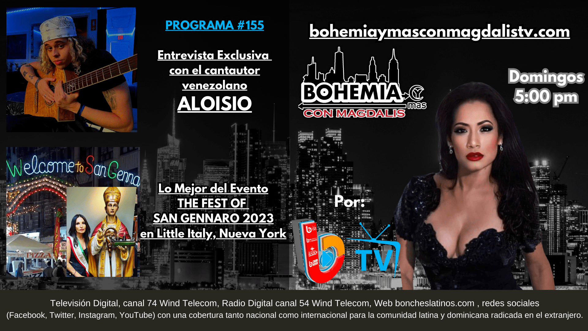PROGRAMA 155 BOHEMIA Y MÁS CON MAGDALIS