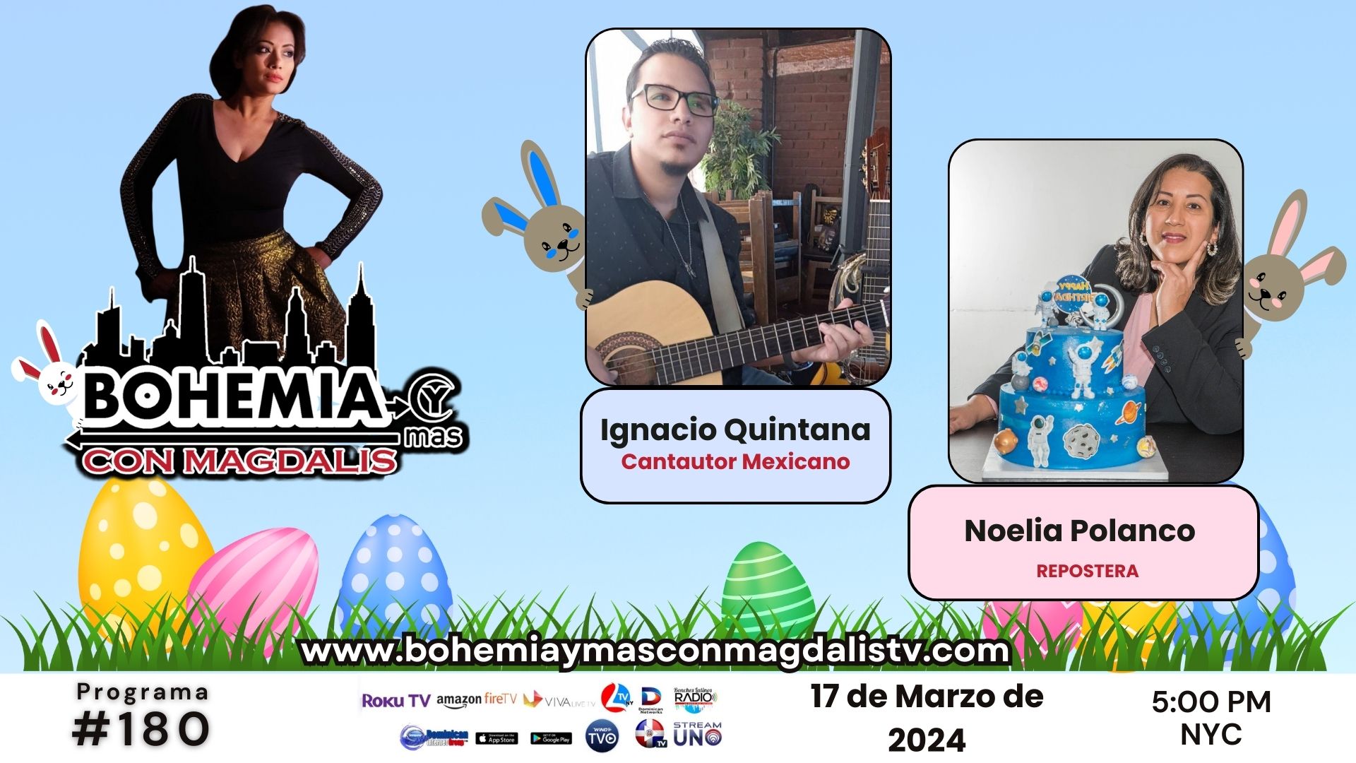 PROGRAMA 180 BOHEMIA Y MÁS CON MAGDALIS