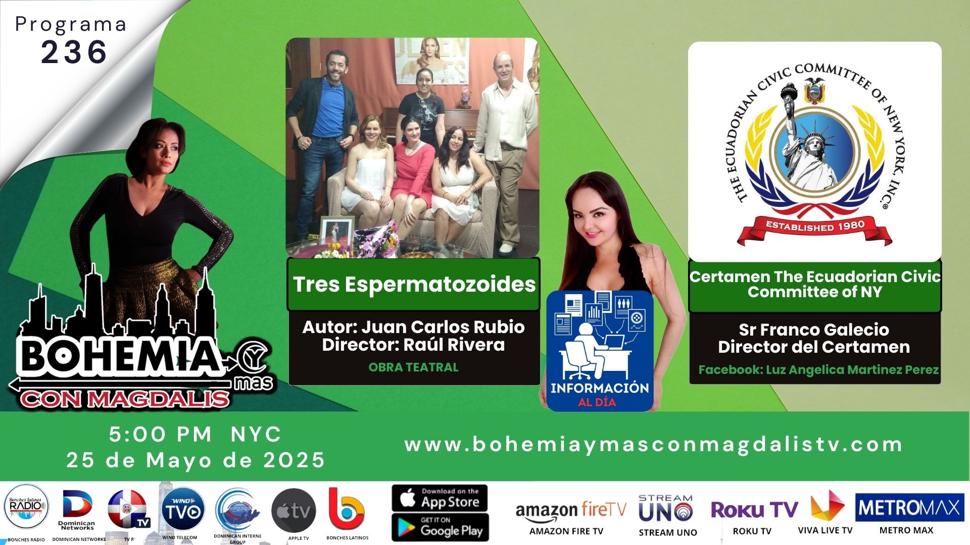 PROGRAMA 236 BOHEMIA Y MÁS CON MAGDALIS