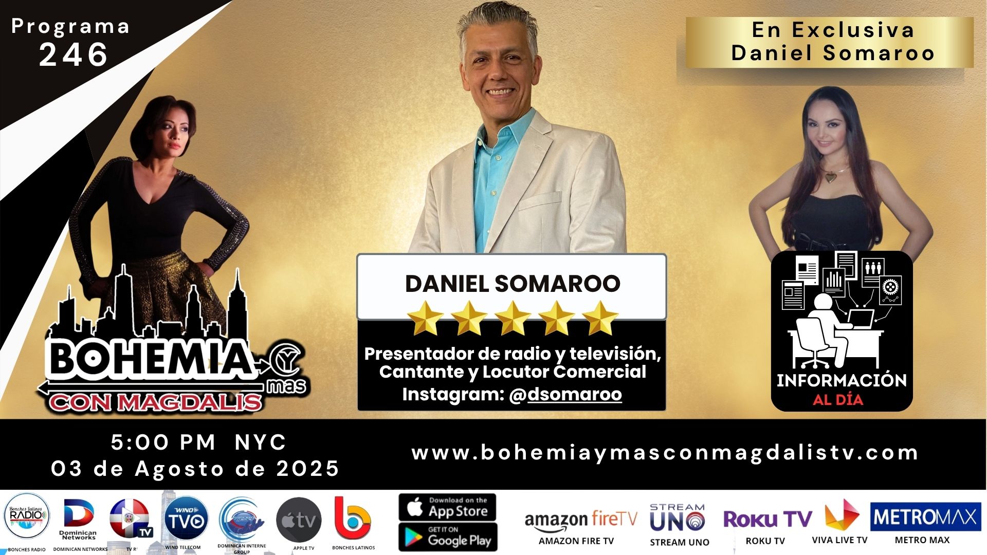 PROGRAMA 246 BOHEMIA Y MÁS CON MAGDALIS