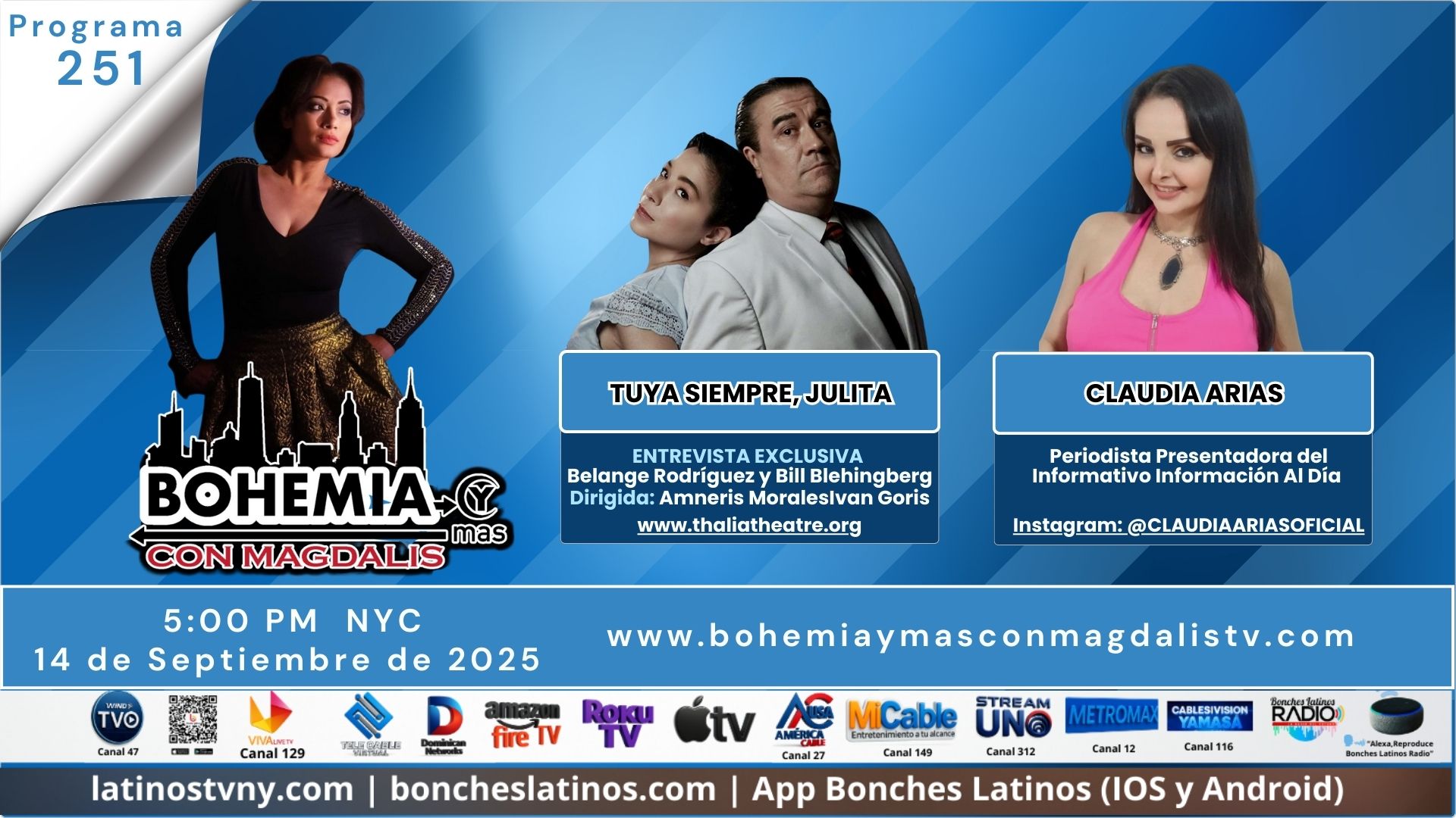 PROGRAMA 251 BOHEMIA Y MÁS CON MAGDALIS