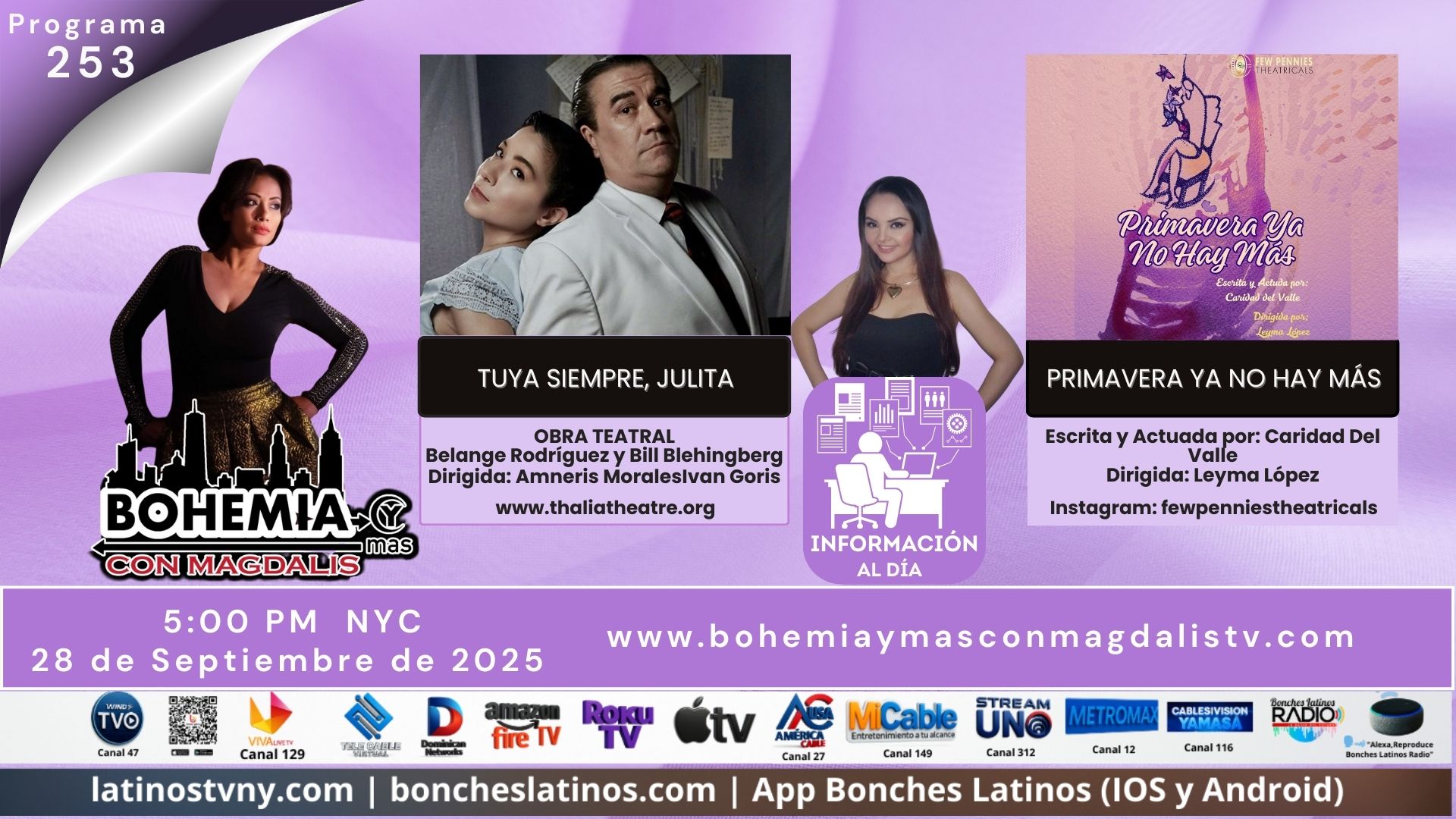 PROGRAMA 253 BOHEMIA Y MÁS CON MAGDALIS