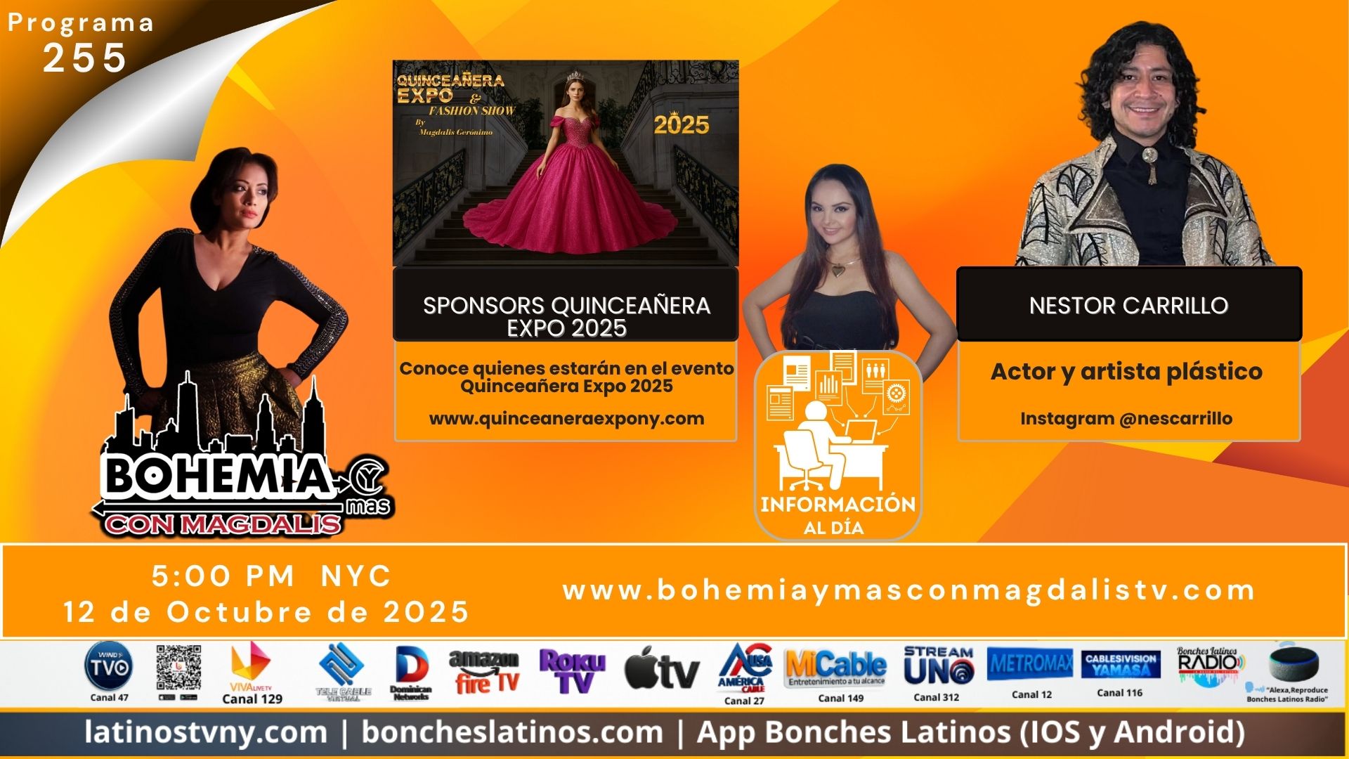 PROGRAMA 255 BOHEMIA Y MÁS CON MAGDALIS