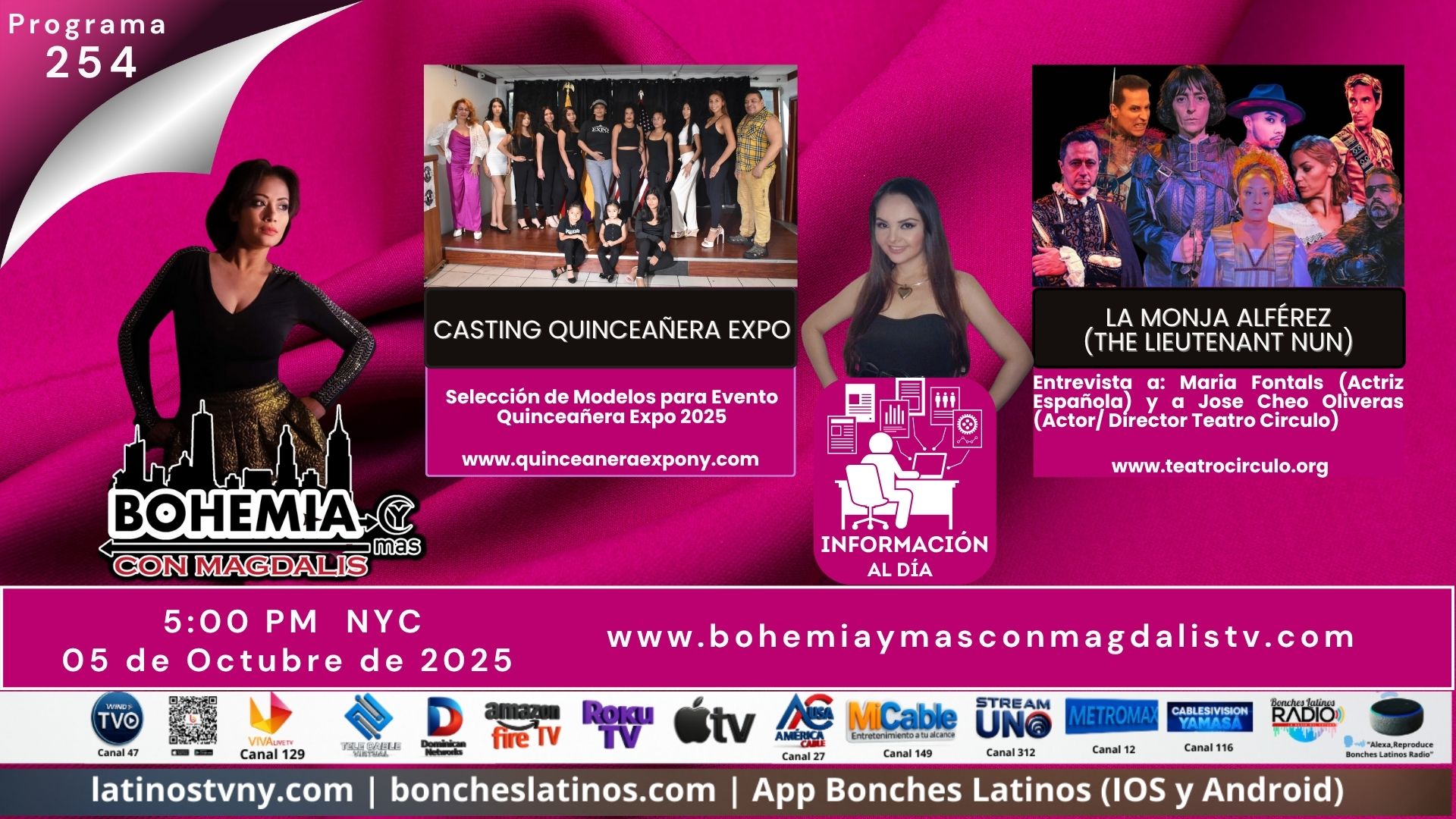 PROGRAMA 254 BOHEMIA Y MÁS CON MAGDALIS