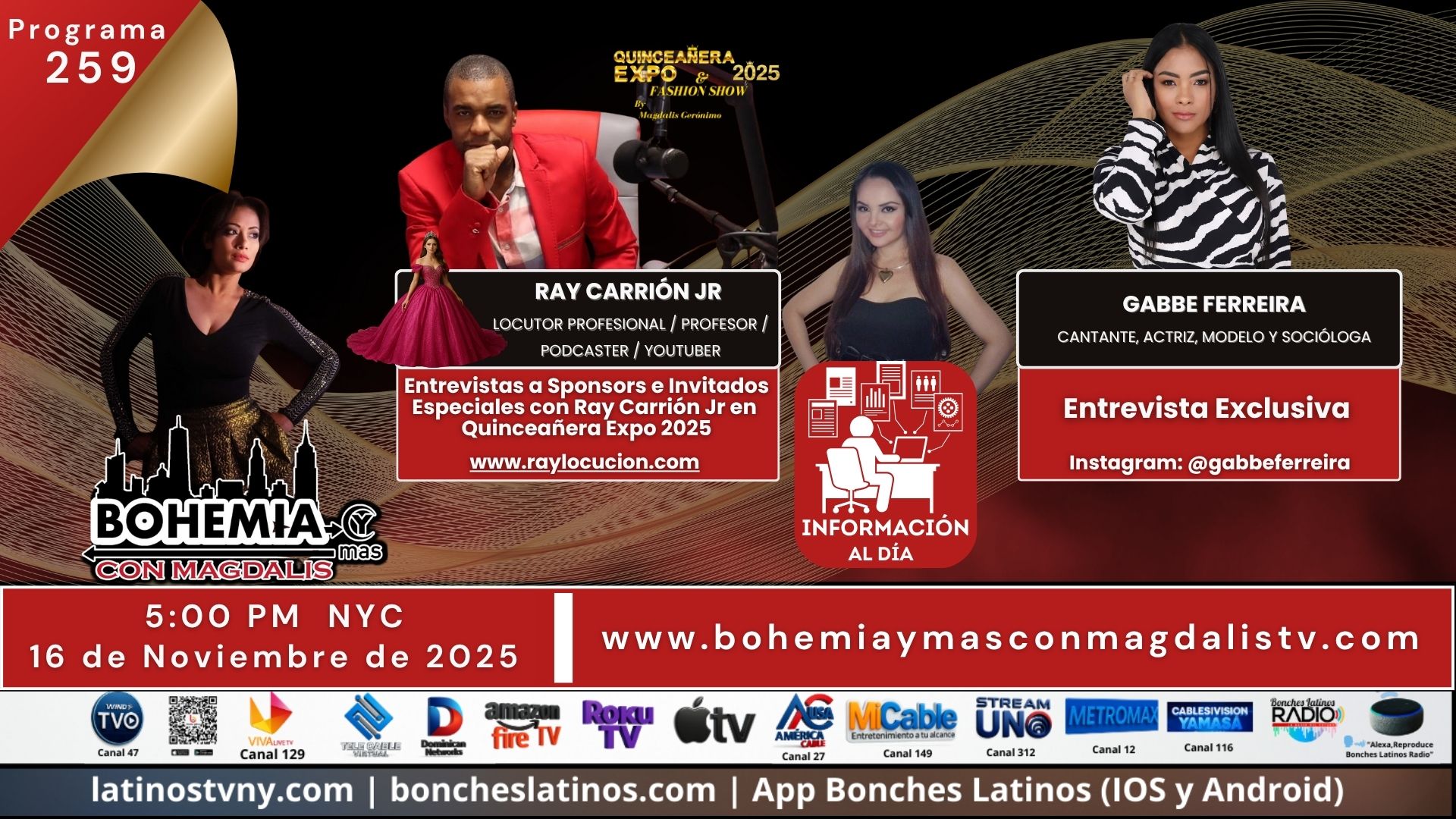 PROGRAMA 259 BOHEMIA Y MÁS CON MAGDALIS