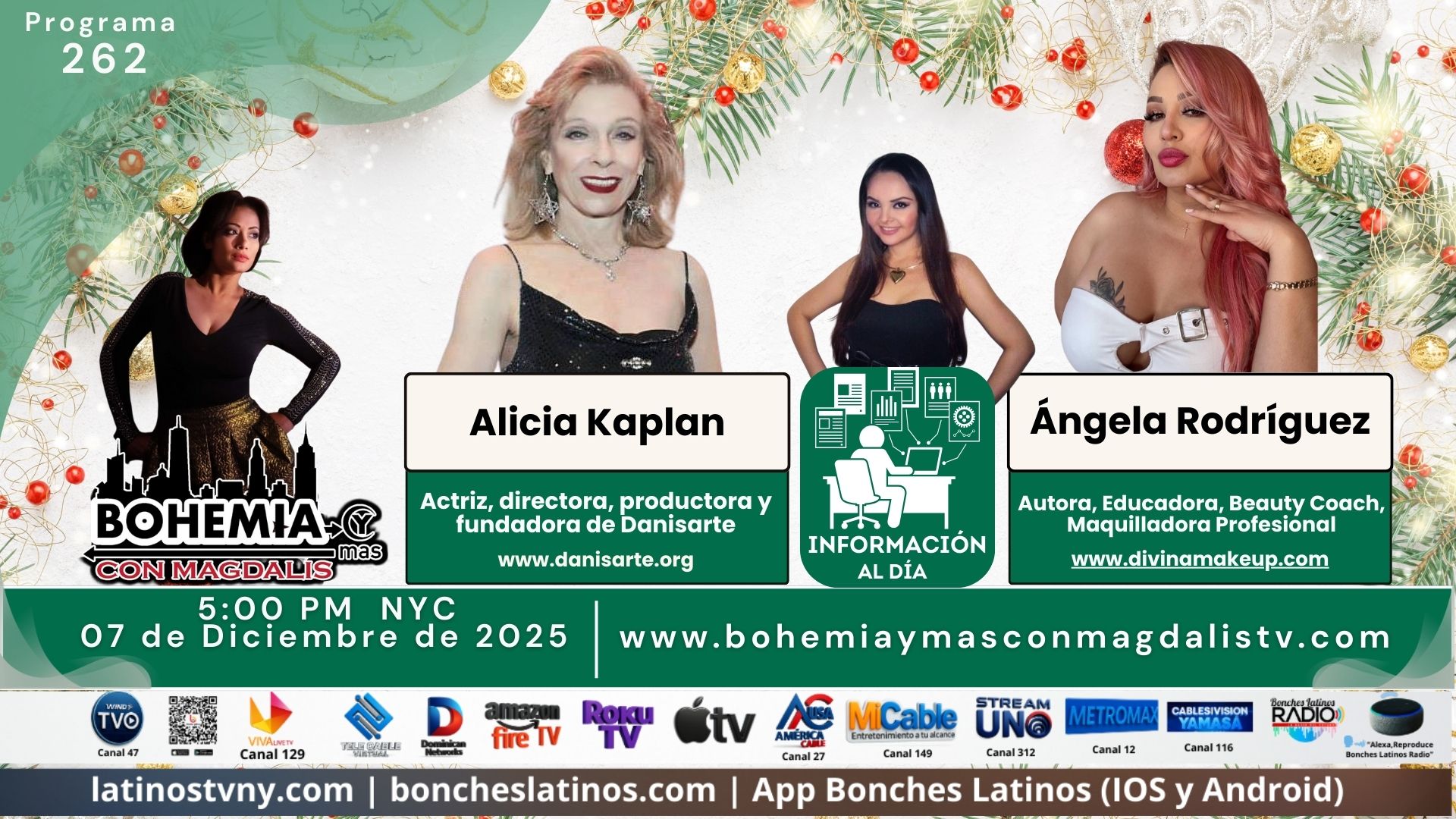 PROGRAMA 262 BOHEMIA Y MÁS CON MAGDALIS