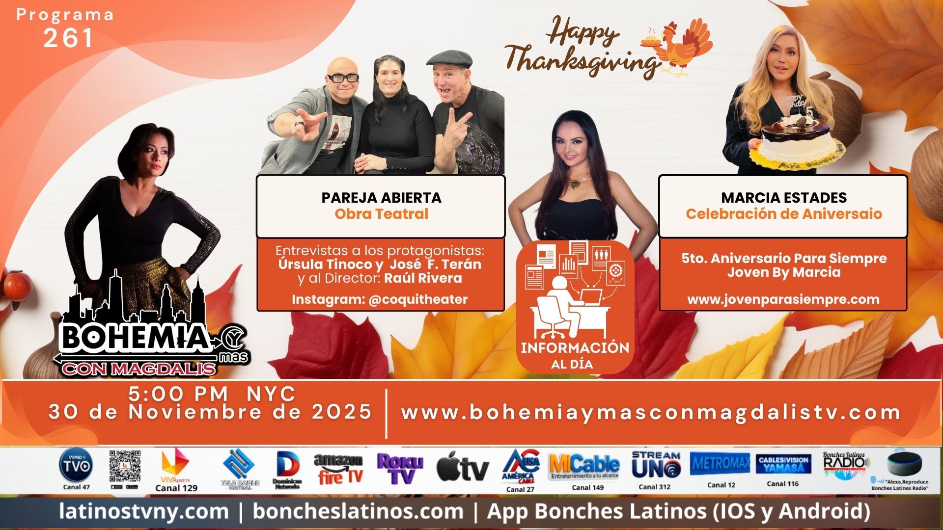 PROGRAMA 261 BOHEMIA Y MÁS CON MAGDALIS