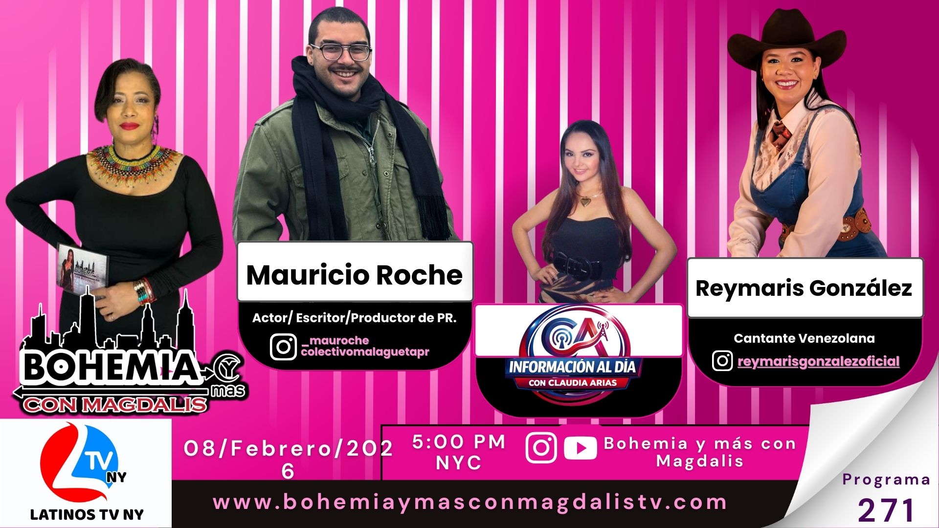 PROGRAMA 271 BOHEMIA Y MAS CON MAGDALIS