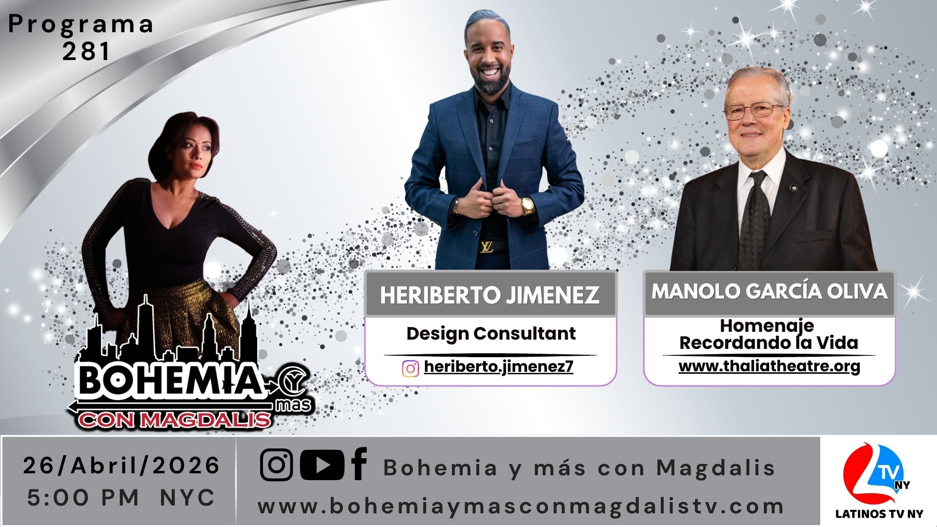 PROGRAMA 281 BOHEMIA Y MÁS CON MAGDALIS
