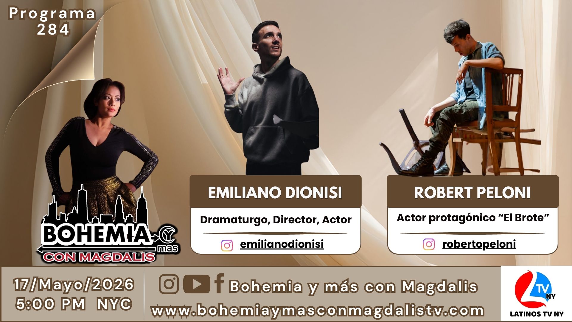 PROGRAMA 284  BOHEMIA Y MÁS CON MAGDALIS
