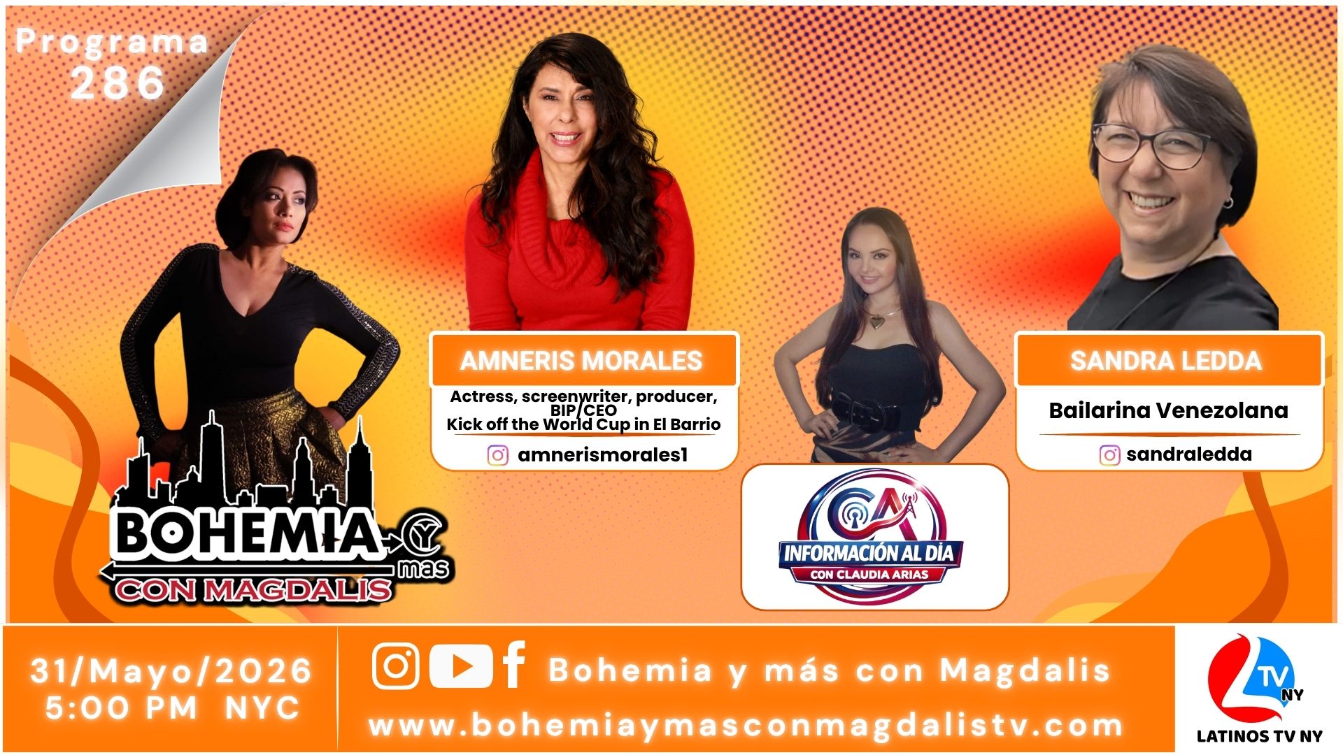 PROGRAMA 286 BOHEMIA Y MÁS CON MAGDALIS