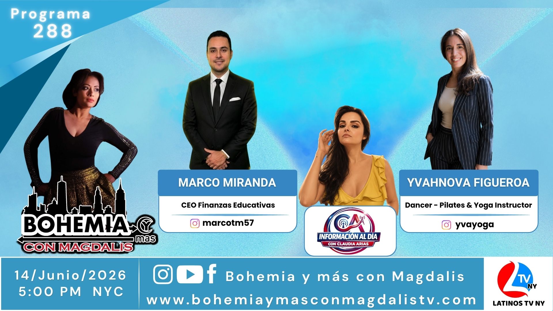 PROGRAMA 288 BOHEMIA Y MÁS CON MAGDALIS